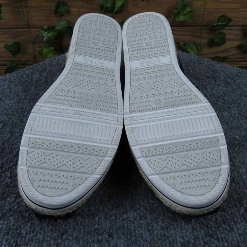 Skechers BOBS Breeze‎ Women's Black Canvas Espadrille Flats 8.5 Slip-On Comfort